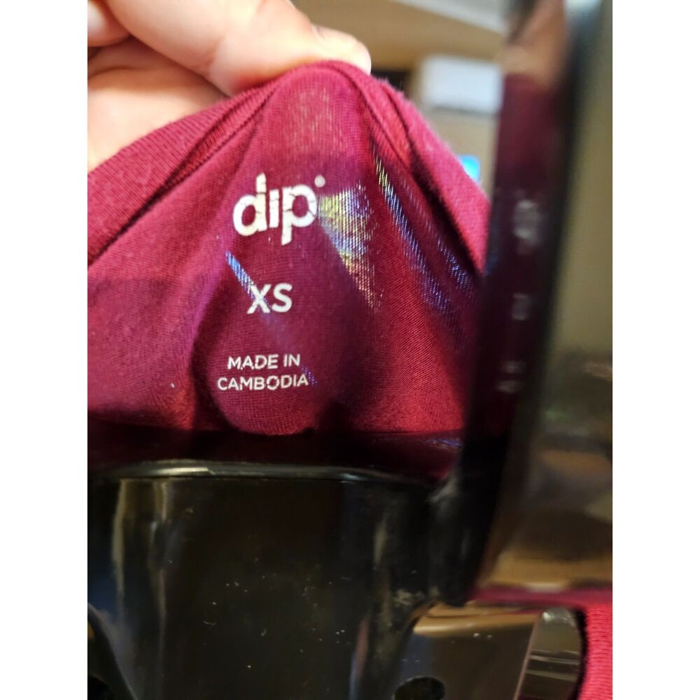 Dip Maroon Mini Dress